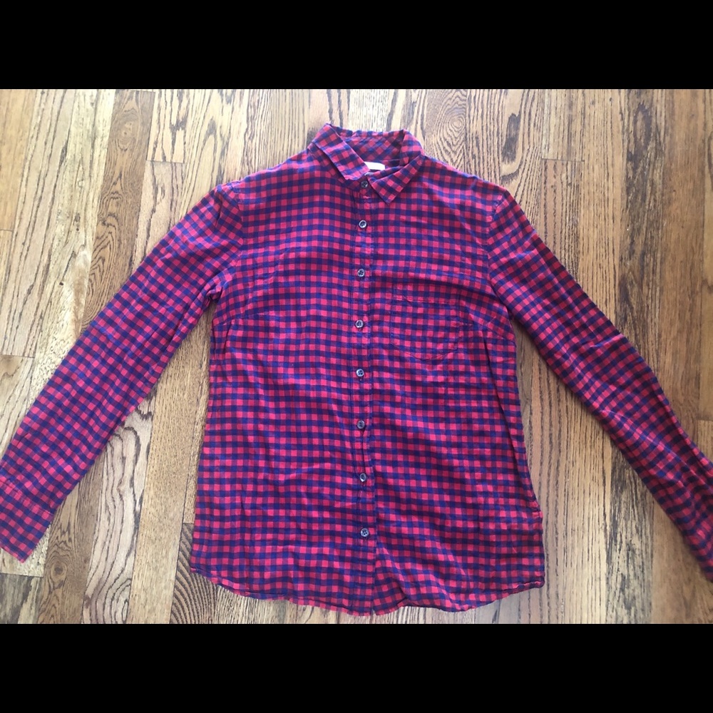 JCrew Gingham Button down